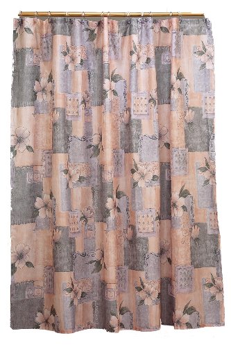 Carnation Home Fashions 70" X 72" Fabric Shower Curtain, Magnolia