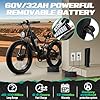 5000W Dual Motor Electric Bike for Adults 50MPH with 60V 32AH Battery, 26x4 Fat Tire All Terrain Ebikes, Full Suspension E Bike, SHM 7-Speed Gear (5000W 60V 32AH 50MPH) #3