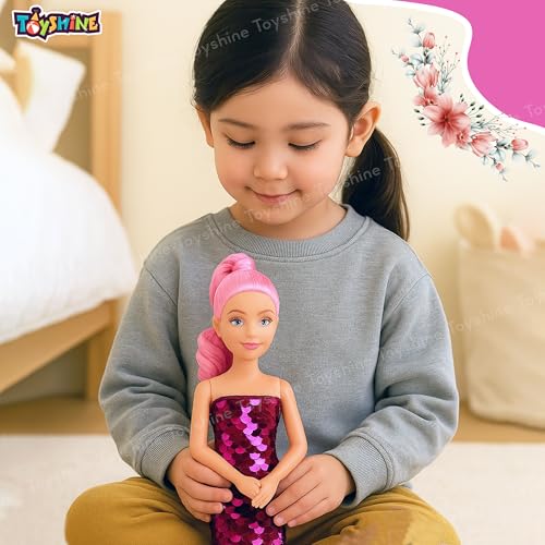 Image of Toyshine Layana Fashion Doll with Stylish Dress and Accessories Beauty and Style Pretend Play Gift for Girls Kids 3+