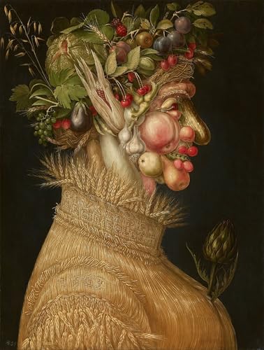 Toile Giuseppe Arcimboldo L'été : tableau salon Abstrait 60x90 cm