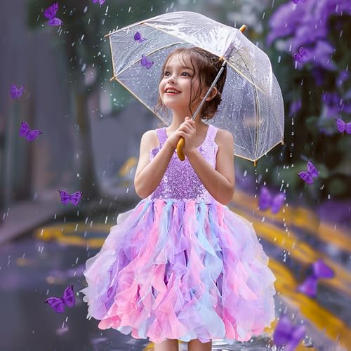 HB HBB MAGIC Tutu Sparkly Sequin Dress Girls Toddler Prom Birthday Party Formal Fancy Pink Dresses3