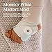 Certified Refurbished Owlet Dream Sock - Smart Baby Monitor View Heart Rate and Average Oxygen O2 as Sleep Quality Indicators. Wakings, Movement, and Sleep State with Sleep Assist Prompts