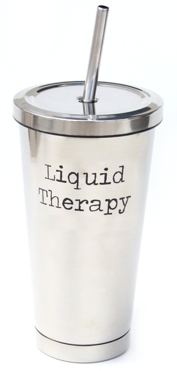 Jules Travel Stainless Steel Double Walled To Go Cup Liquid Therapy Silver