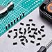 Frienda 40 Pcs Black Oxide Steel Nylon Tip Set Screws 1/4