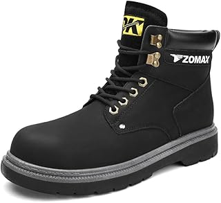 [FKHK] 安全靴 メンズ あんぜん靴 防水 厚底 鋼製先芯入り 釘踏み抜き防止 ハイカット セーフティーシューズ 幅広 おしゃれ ショートブーツ 耐滑 耐熱 工事 建築現場 倉庫溶接 バイクブーツ 黒 秋冬 作業靴 ワークブーツ