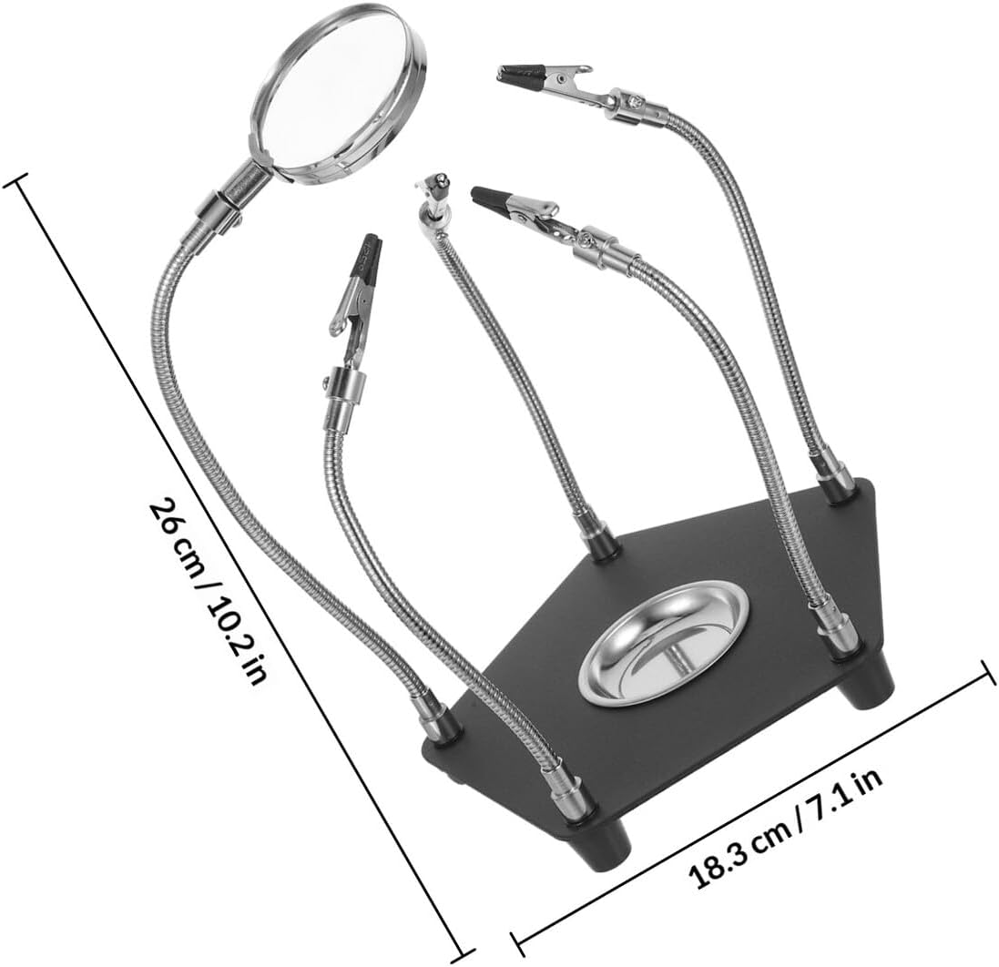 Adjustable Soldering Station Helping Hand with Flexible Arms Pcb Holder Soldering Tool for Electronics Repair and Welding Tasks