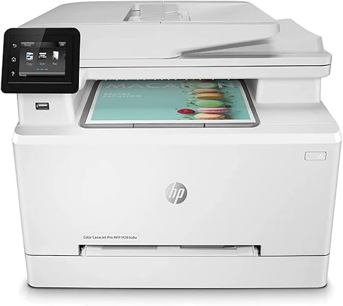 HP Laserjet Pro MFP M283cdw Impresora láser inalámbrica a color todo en uno, impresión, copia, escaneo y fax, 22 ppm, 600 x 600 ppp, pantalla táctil