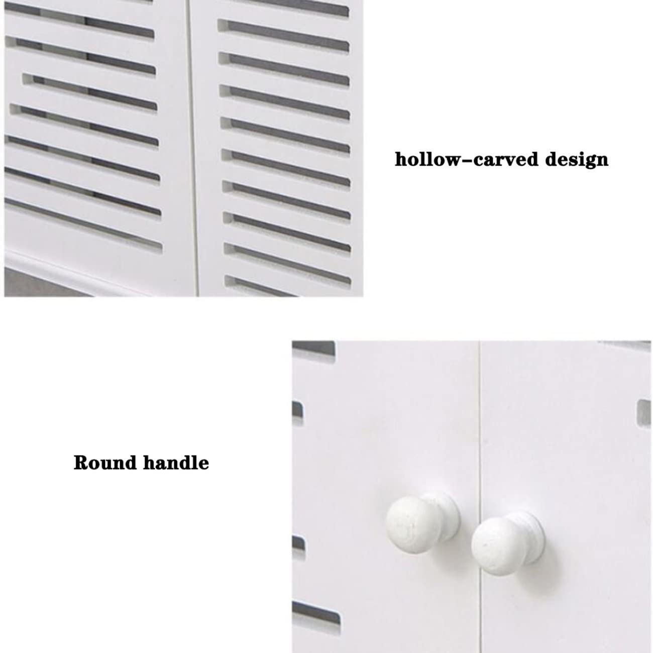 Router Regal WLAN-Aufbewahrungsbox STB-Speicher Multifunktionsregal Desktop-Speicher Kostenlose Lochwandhalterung Wandschmuck Wohnzimmer TV Wand (Color : Weiß, Size : 76 * 12 * 28cm)