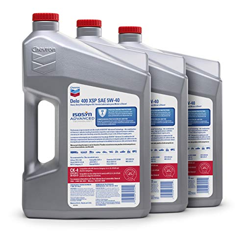Image of Delo 400 XSP Heavy Duty Full Synthetic Diesel Engine Oil 5W-40, 1 Gallon, Pack of 3