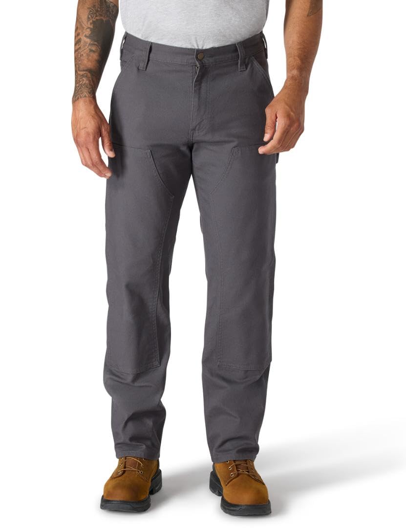 Mens Relaxed Straight Rugged Flex® Duck Double-Front Dungaree