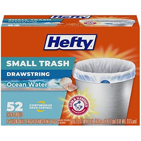 Hefty 4 Gallon Ocean Water Trash Bags Cover