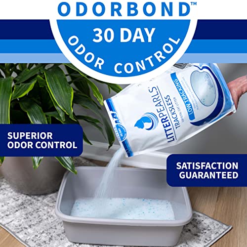 Litter Pearls Tracksless Unscented NonClumping Crystal Cat Litter with