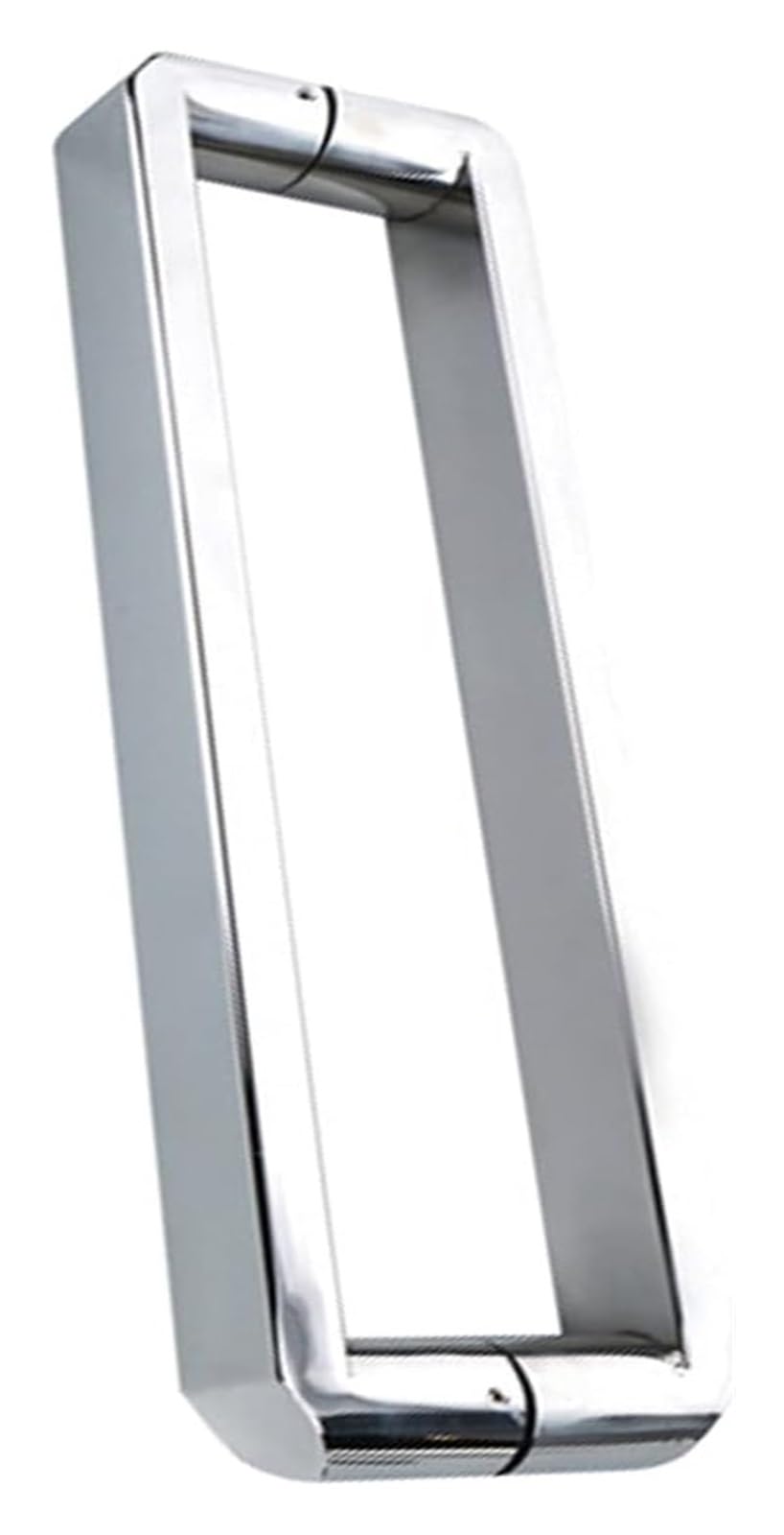 LQZAXSRDR Sliding Barn Door Handle, Stainless Square Tube Push Pull Glass Shower Door Handle, Chrome Silver, Multiple Sizes(500Mm)