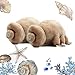 Peluche tardigrade, créatures marines réalistes poupées mignonnes d'ours d'eau en peluche, cadeaux d'anniversaire pour enfants (2pièces)