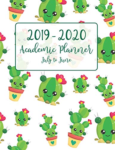 2019 - 2020 Academic Planner July to June: Cute Green Cactus Planters Theme for Academic School Year from July 2019 to June 2020 - Includes Popular Holidays (Perfect Your Day Planners) image 3