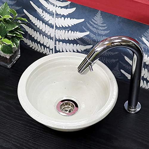 信楽焼 手洗い鉢 白マット碗型 洗面ボール Tr 1187 洗面器 陶器洗面 洗面ボウル 手洗器 トイレ用 小さい鉢 手洗鉢 陶器 洗面鉢 洋風 かわいい 和風 鉢 ボール 洗面シンク 可愛い オシャレ 手作り おしゃれ オリジナル おしゃれ トイレ 手洗い器 洗面台