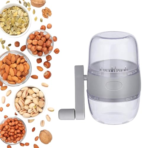 Sonhomay Picadora manual de nueces, trituradora de frutos secos con manivela para todas las nueces, nueces y nueces