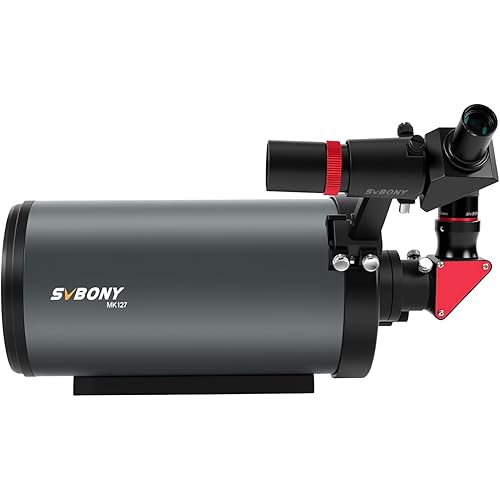 MK127 Astronomy Observation Set, MK127 OTA with SV188P Dielectric Mirror Star Diagonal, 20mm Telescope Eyepiece, SV182 6x30 Right-Angle Finder Scope, Catadioptric Telescope for Planetary Observation