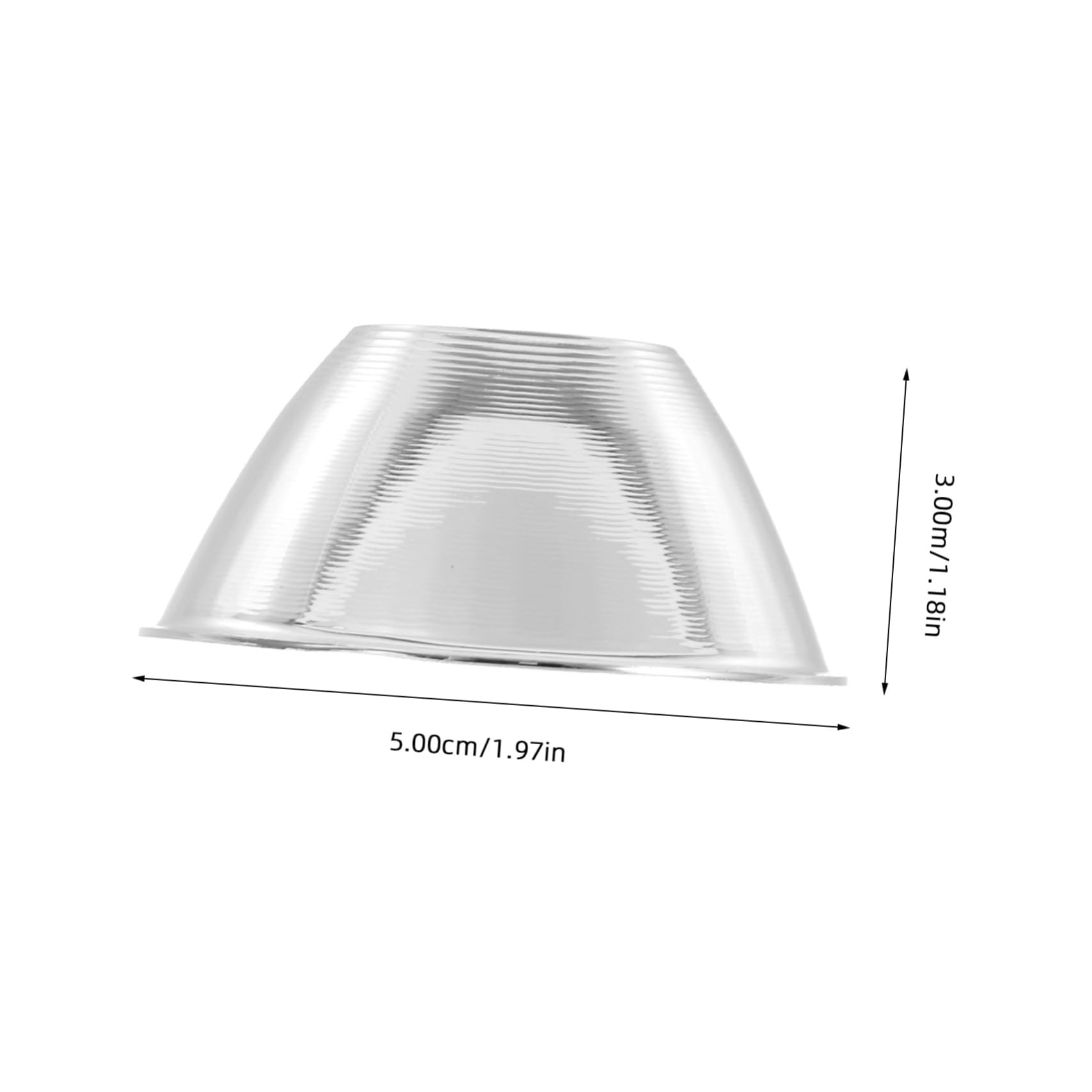 Cabilock 2Pcs Flashlight Reflector Cup LED Light Reflector Shade Accessory Replacement Part for Spotlight Lighting Fixture for Flashlight Repairing and Replacement