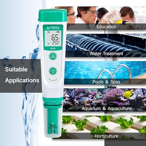 apera instruments ai209 value series ph20 waterproof ph tester kit 01 ph accuracy
