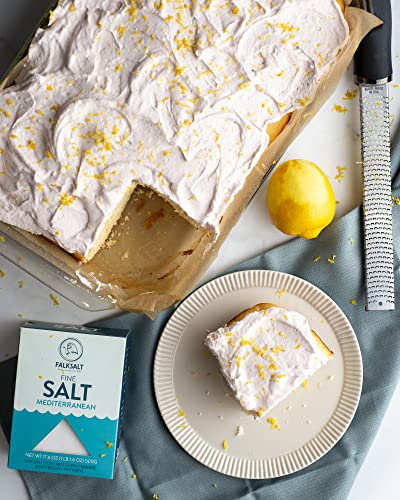 Falksalt | 1.1Lb Mediterranean Sea Salt - Fine Grain | All Natural, Non-Gmo, Kosher Certified #TOP5