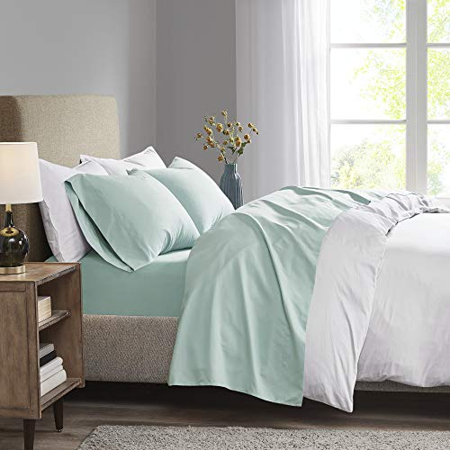 Madison Park 3M Microcell Bed Sheet Set Color Fast, Wrinkle and Stain Resistant, Soft Sheets with 16