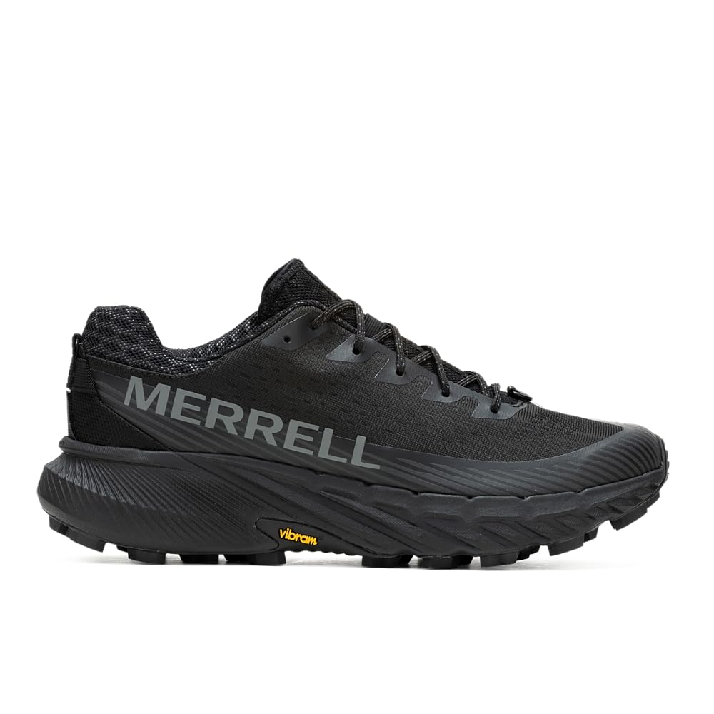Merrell Men's Trail Running Sneaker, Black/Black, 8.5