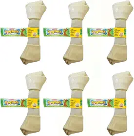 Osso Nó para Cães Ossinho DogPets Natural Medio 6/7 74 - Kit com 6 unidades