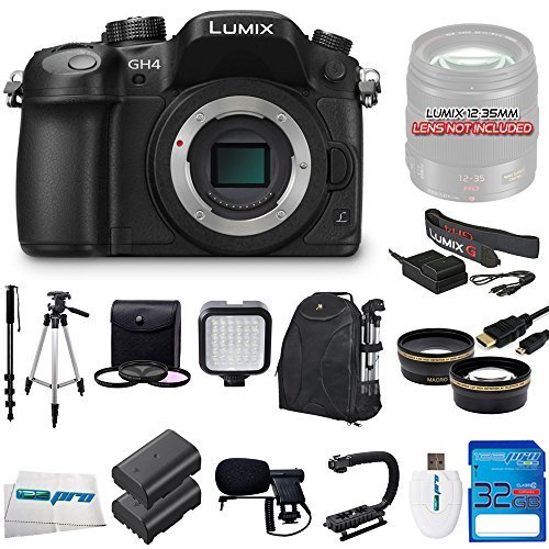 Panasonic LUMIX DMC-GH4 16.05MP Digital Single Lens Mirrorless Camera with 4K Cinematic Video (Body 