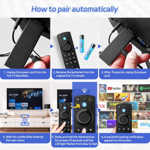 Image of Replacement Remote Control for the Series Fire, TV Remote Compatible with FireStick(Lite /4K /HD /2nd /3rd Gen), AMZ-Smart-TV 3rd Gen & TVs Cube with Voice Controller