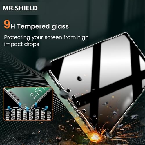 Image of Mr.Shield 360 True Privacy Screen Protector Tempered Glass Guard for iPhone 12 Pro Max, 4-Way Anti-Spy with Easy Installation Kit, 9H Hardness, 3D Curved Edges, Case-Friendly
