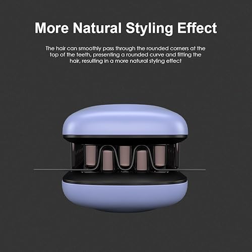 Miniatura 8 de JINRI Plancha plana de titanio de 1.26 pulgadas de ancho para cabello húmedo o seco, alisador con doble voltaje (100-240 V), deja un aspecto suave y