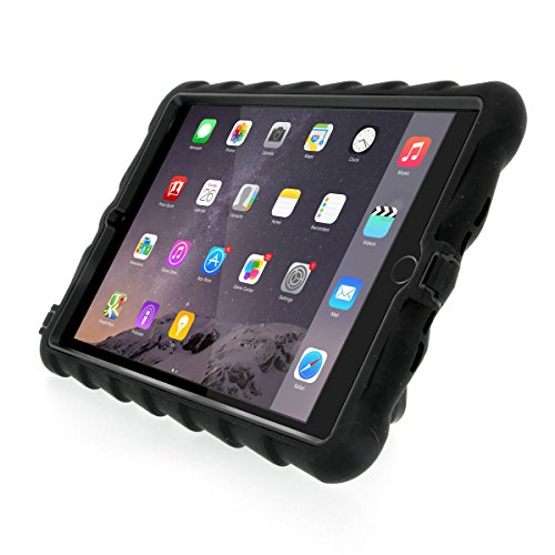 Gumdrop Cases Hideaway Stand for Apple iPad Mini 4 (Late 2015) A1538 A1550 Rugged Tablet Case Shock Absorbing Cover, Black/Black