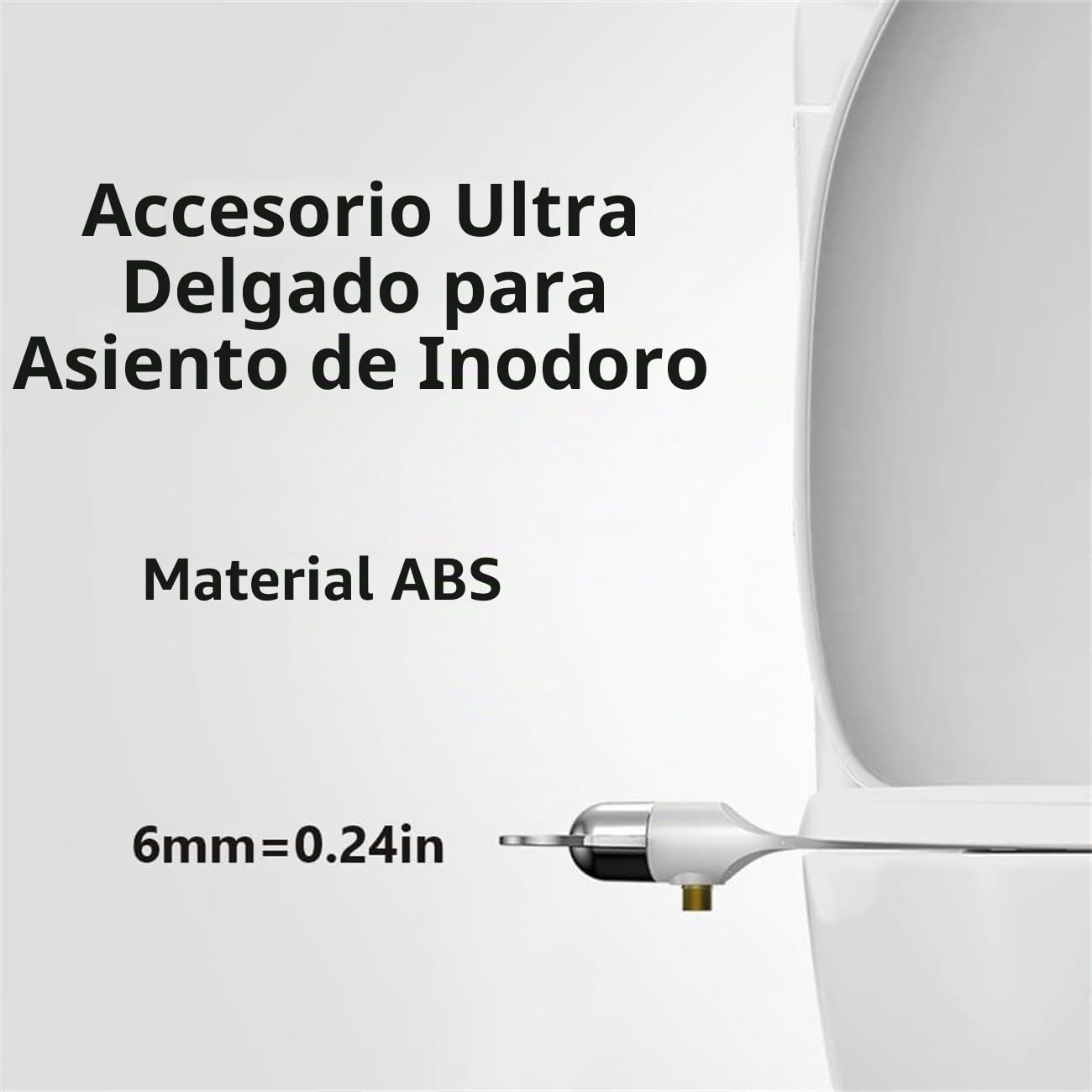 Phito - Asiento de inodoro para bidé, boquilla doble, bidé de agua ajustable, no eléctrico, spray de agua dulce, accesorio de bidé no eléctrico para inodoro, boquilla doble retráctil con presión de