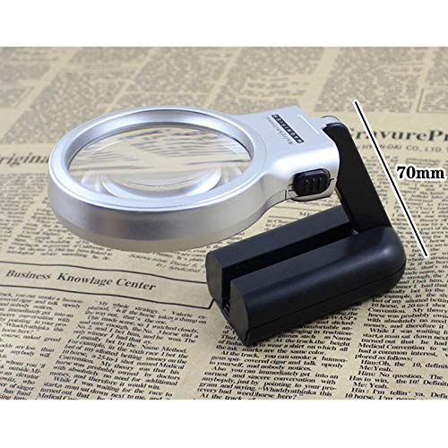 Loupe 3 fois pliable pour lire sans fatigue oculaire avec support LED - 4