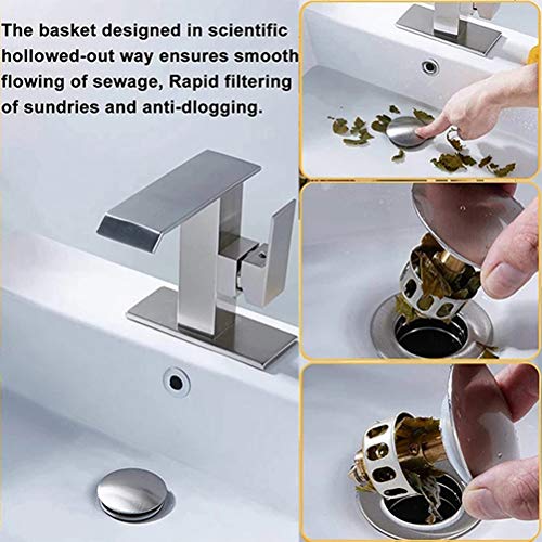 Filtro y tapón universal para desagüe de lavabo miniatura 6