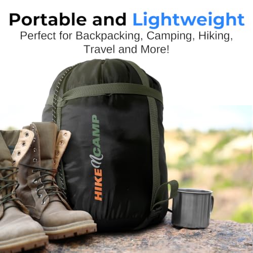 SereneLife Bolsa de Dormir Doble con Almohadas, Impermeable y Desmontable para 2 Bolsas Individuales, Liviana y Caliente, Perfecta para Camping, Senderismo y Climas Fríos, Temperaturas 5-10°F miniatura 6