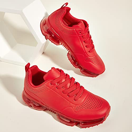 Image of LUCKY STEP Women Air Cushion Fashion Sneakers Breathable Casual Comfortable Lightweight Walking Shoes