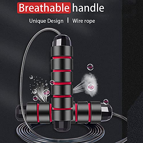 Remodeling Angel Skipping rope exercise with ball axis, fast rope skipping cable without tangles, memory foam handle, suitable for aerobic exercise, extreme jumping, speed and endurance training