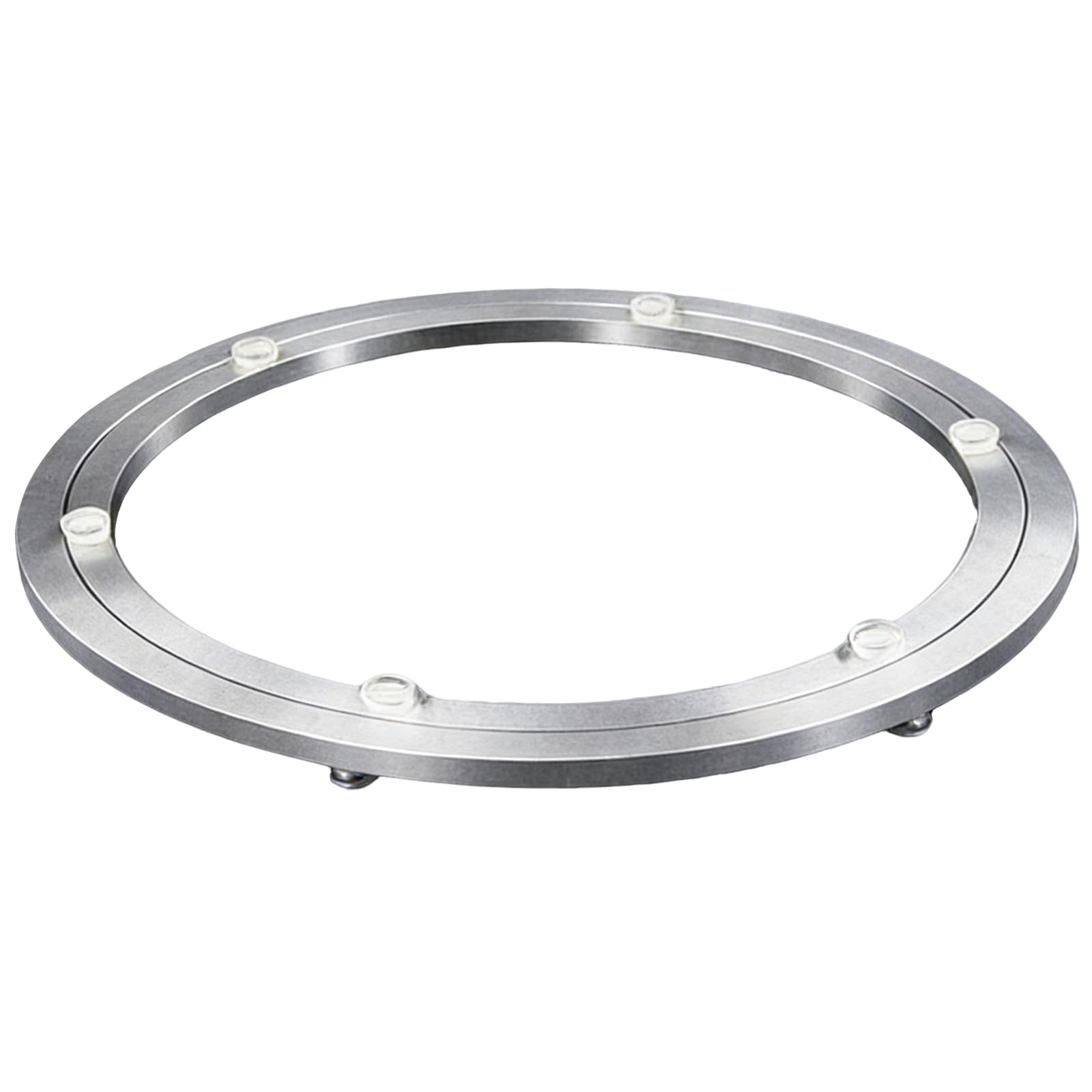Plateau Tournant, Lazy Susan 50 cm (20 Pouces) Roulement Rotatif en Aluminium 360° Plateau Tournant Charge Lourde 180 kg avec Pieds Antidérapants pour Table Salle À Manger Support Écran