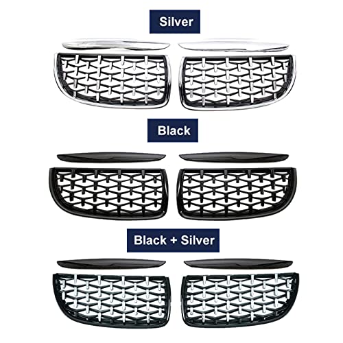 Grille de rein diamant pour BMW Série 3 E90 E91 look course pour vos trajets - 3