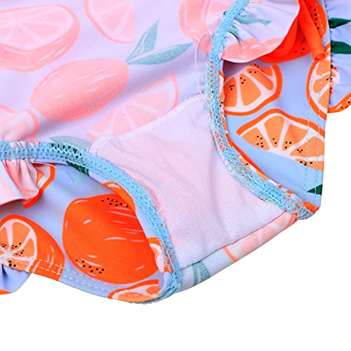 Image of XFGIRLS Baby /Toddler Girls Swimsuit Long Sleeve One-Piece Bathing Suit Rash Guard for Kids UPF 50+ Swimwear