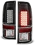 ACANII - For Blk 2008-2016 Ford F250 F350 F450 SuperDuty Lumileds LED Tail Lights Taillights Taillamps Driver+Passenger