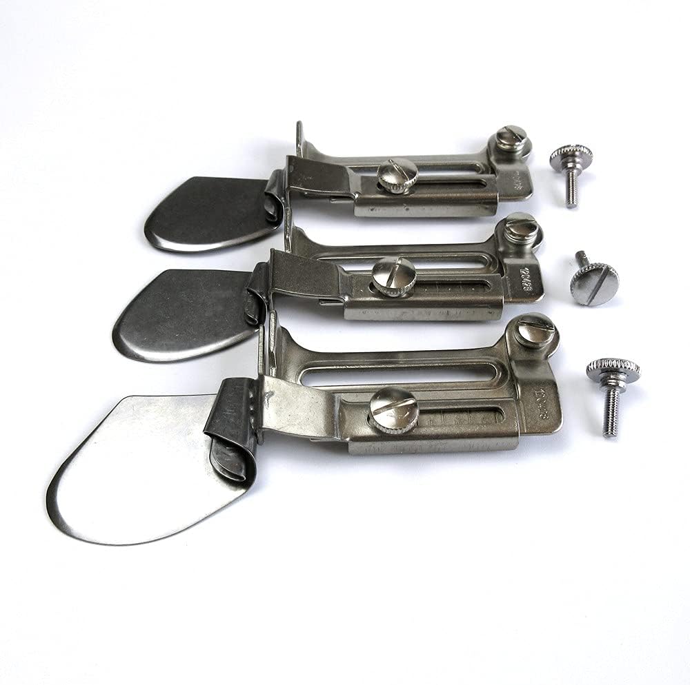 3 Sets Double Fold Clean Finish Hemming Folder Attachment for Juki Ddl