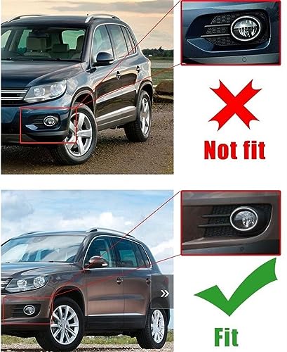 Rejilla de luz antiniebla del parachoques delantero para VW Tiguan modelos EU de 2012 a 2018 2