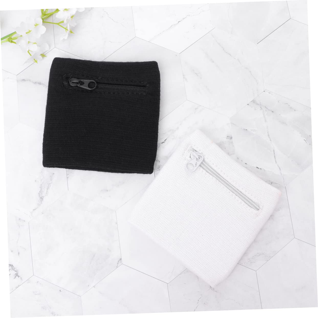 INOOMP 20piezas Muñequera Deportiva y Bolsillo para Claves para Correr Ciclismo y Ejercicio Material Transpirable y Elástico para Hombres y Mujeres