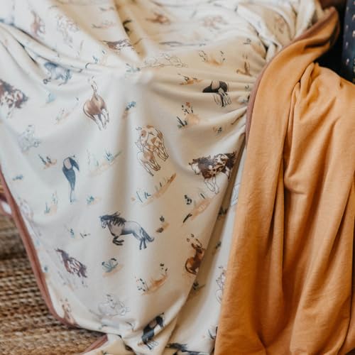 Image of Copper Pearl Jumbo 3-Layer Baby Blanket: Soft Baby Quilts for Boys and Girls | Breathable, Cozy, Toddler Blanket | Baby Quilt for Newborns | 60x72 Premium Material | Montana