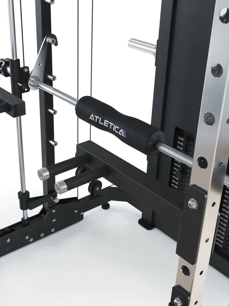 ATLETICA KSK Kit de combat | Multipresse | Poids enfichables 180 kg | Machine Smith | Haute stabilité du cadre | Garantie 5 ans | Variant KSK Basic … Variants KSK + Jammer Arms