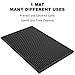 AXIESO Silicone Drip Mat - 1/2 Inch Thick, Heat-Resistant and Food Safe - Counter Top, Coffee Bar or Restaurant - Drying Mat for Glasses - 18x12 Inches