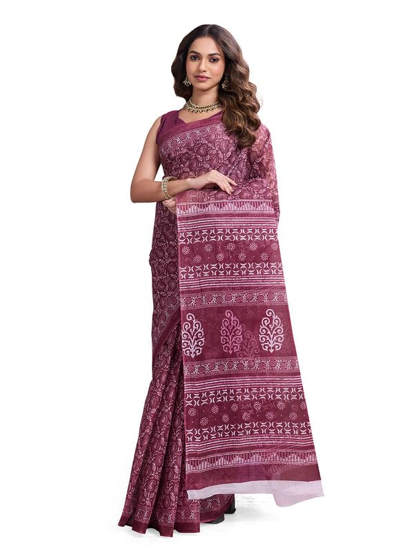 shanvika Women's Pure Cotton Saree-Paisley Print Without Blouse Piece (Snv-Nikita-114)-picture-12